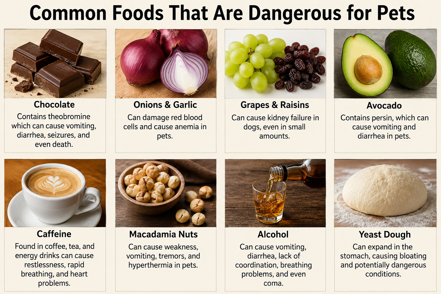 Common Foods That Are Dangerous for Pets